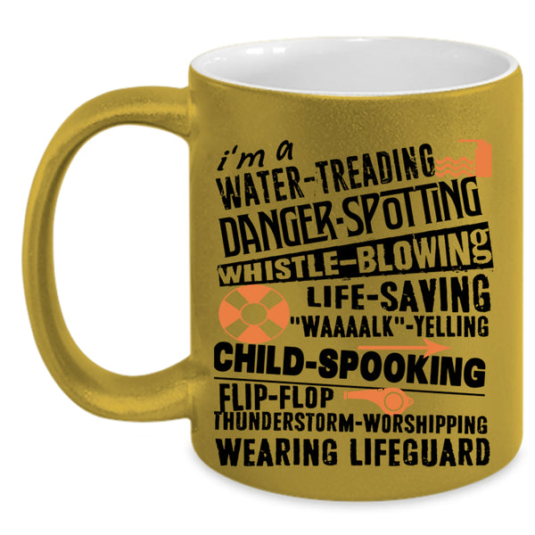 Awesome Swimming Coffee Mug, I'm A Water Treading Accent Mug