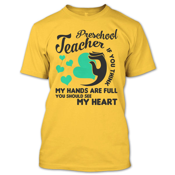 Preschool Teacher T Shirt, Teacher's Day Gift T Shirt