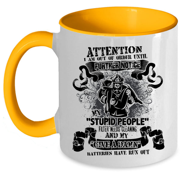 Best Gift For Fireman Coffee Mug, Awesome Firefighter Accent Mug