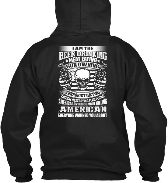Meat Eating Gun Owning T Shirt, American T Shirt