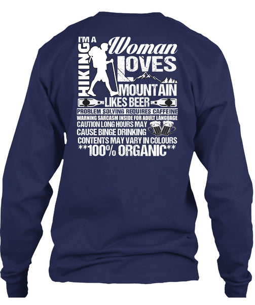 I'm A Hiking T Shirt, Woman Loves Mountain T Shirt