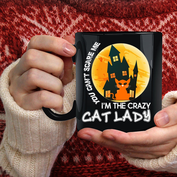 I'm The Crazy Cat Lady Coffee Mug, Cool Halloween Coffee Cup
