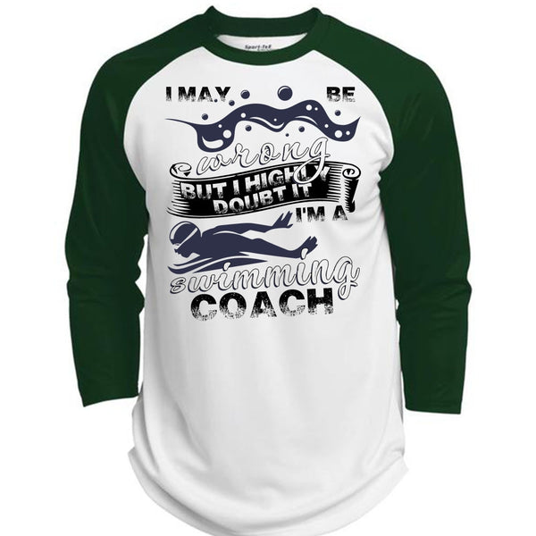 I'm A Swimming Coach T Shirt, I Love Swimming T Shirt, Awesome T-Shirts  (Polyester Game Baseball Jersey)