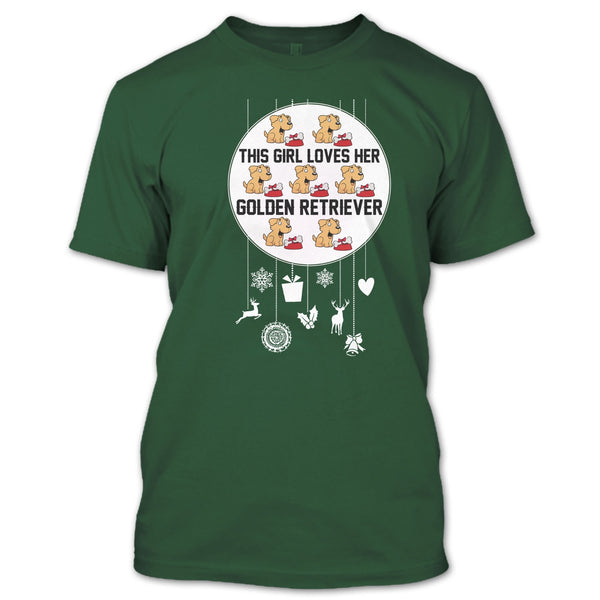 This Girl Loves Her Golden Retriever T Shirt, Coolest Dog Lover T Shirt