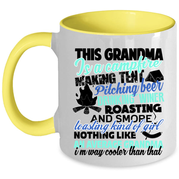Cool Grandpa Coffee Mug, This Grandma Is A Campfire Accent Mug