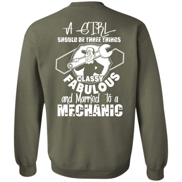 A Girl Should Be Three Things T Shirt, I Love Mechanic Sweatshirt