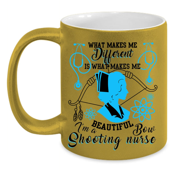 Awesome Nurses Coffee Mug, I'm A Bow Shooting Nurse Accent Mug