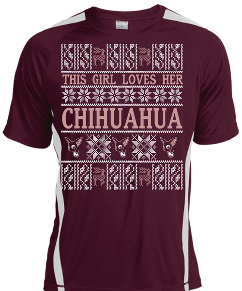 This Girl Loves Her Chihuahua T Shirt, This Girl Loves Christmas T Shirt, Cool Shirt