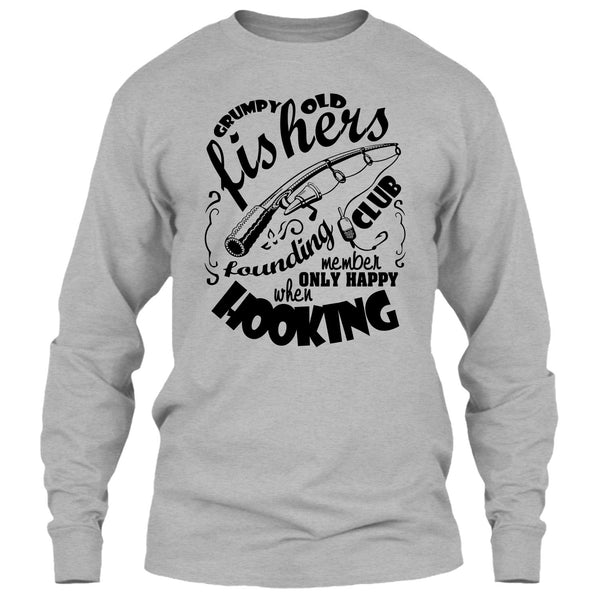 Grumpy Old Fishers T Shirt, Coolest Fishing T Shirt