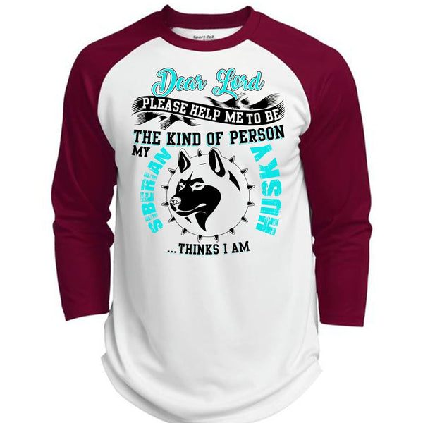 The Kind Of Person Siberian Husky T Shirt, I Love Dog T Shirt, Awesome T-Shirts  (Polyester Game Baseball Jersey)