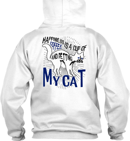 Happiness Is A Cup Of Coffee T Shirt, I Love Cat T Shirt