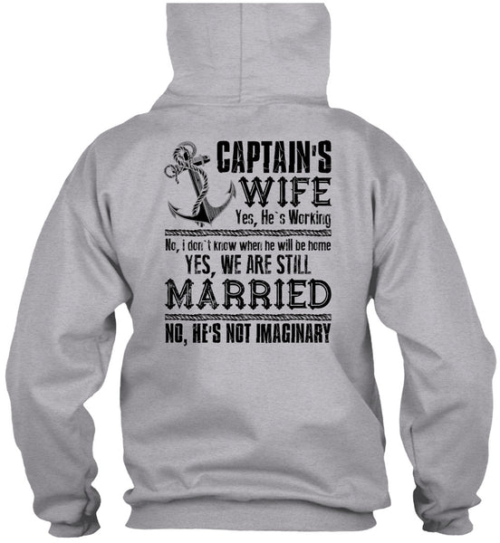 Captain's Wife T Shirt, I Love Husband T Shirt