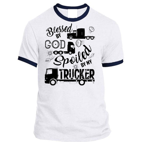 A black t-shirt with the shopify logo