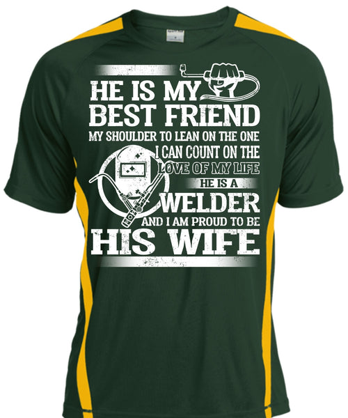 I Am Proud To Be His Wife T Shirt, He Is My Best Friend T Shirt, Cool Shirt