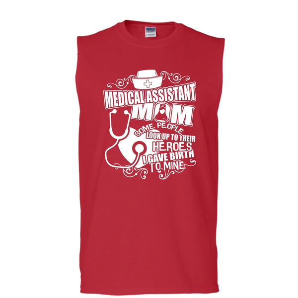 Medical Assistant Mom T Shirt, I'm A Medical Assistant Mom Tank Top (Men's Cotton Sleeveless)