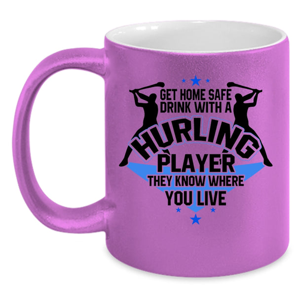 Cool Sport Coffee Mug, Drink With A Hurling Player Accent Mug