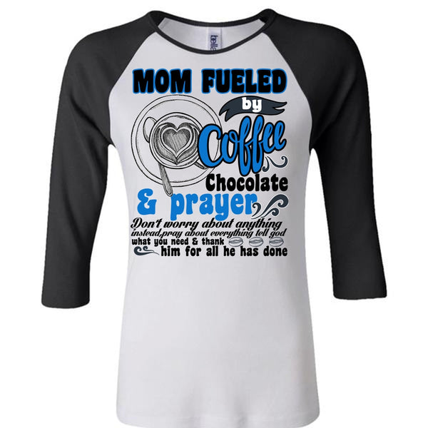 Mom Fueled By Coffee Chocolate T Shirt, I Love Coffee T Shirt, Awesome T-Shirts