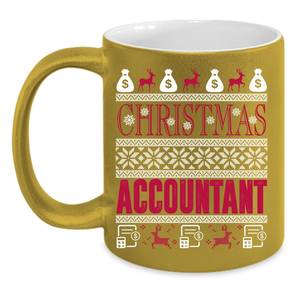Christmas Accountant Coffee Mug, Cute Gift For Accountant Coffee Cup