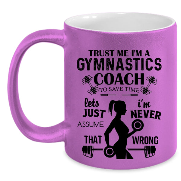 Best Gift For Gymnast Coffee Mug, I'm A Gymnastics Coach Accent Mug