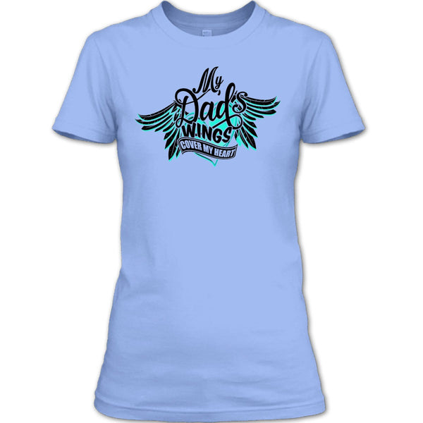 My Dad Wing's Cover My Heart T Shirt, I Love My Dad T Shirt