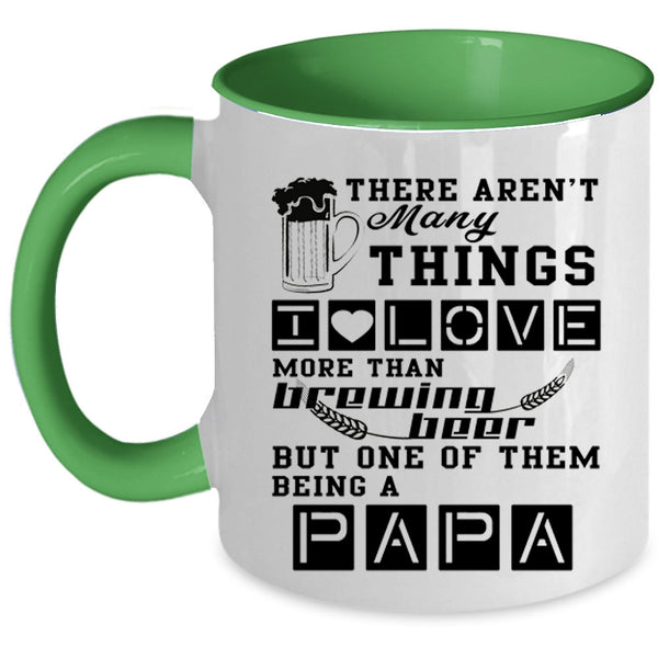Being A Papa Coffee Mug, I Love Brewing Beer Accent Mug
