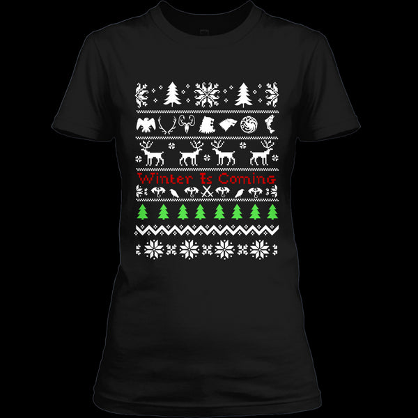 A black t-shirt with the shopify logo