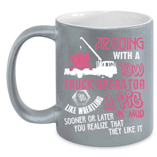 Tow Truck Operator Coffee Mug, Cool Gift For Trucker Coffee Cup