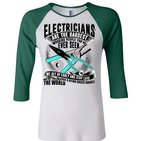 Electricians Are The Hardest Working T Shirt, I Love Electrician T Shirt, Awesome T-Shirts