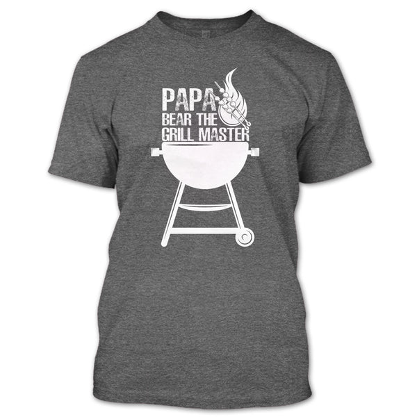Papa Bear The Grill Master T Shirt, Cooking Papa T Shirt