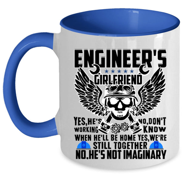 Pretty Girlfriend Coffee Mug, Engineer's Girlfriend Accent Mug