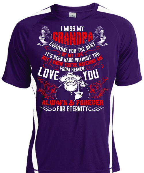 I Miss My Grandpa T Shirt, Watching Me From Heaven T Shirt, Cool Shirt