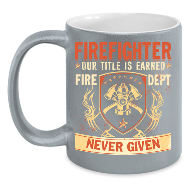 Firefighter Coffee Mug, Cool Gift For Fireman Coffee Cup