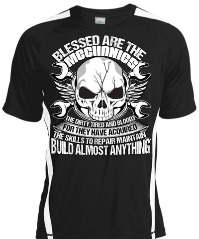 A black t-shirt with the shopify logo