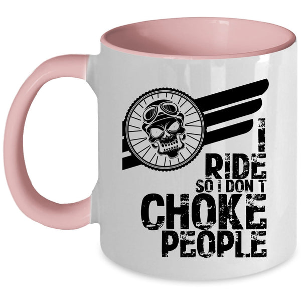 Cool Gift For Equestrians Coffee Mug, I Ride Accent Mug
