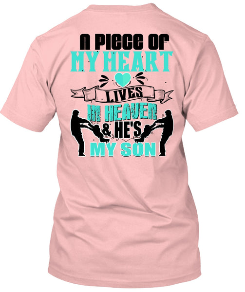 My Heart Lives In Heaven T Shirt, I Love Son T Shirt