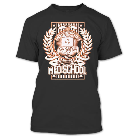 A black t-shirt with the shopify logo