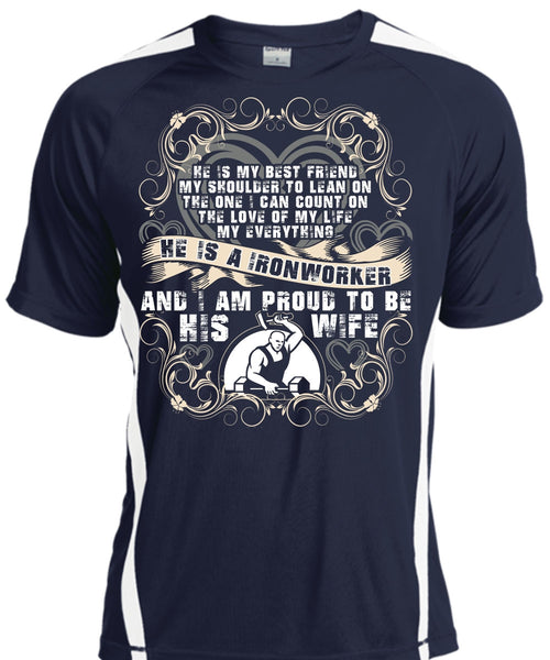 Proud To Be His Wife T Shirt, Being An Ironworker T Shirt, Cool Shirt
