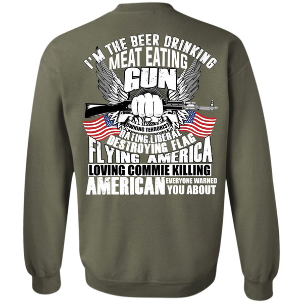 Flying America T Shirt, I Love Gun Sweatshirt
