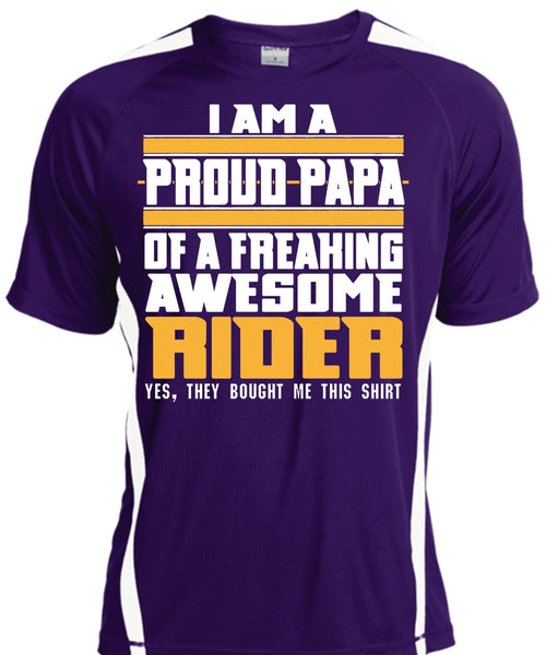 I Am A Pround Papa Of A Freaking Awesome Rider T Shirt, Father's Day T Shirt