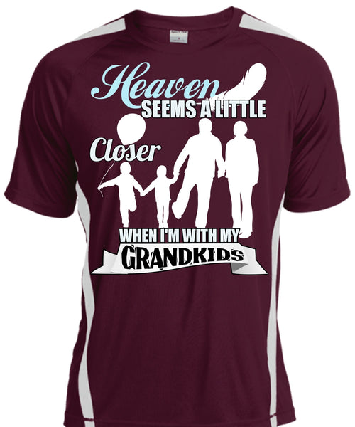 I'm With My Grandkids T Shirt, Heaven Seems A Little Closer T Shirt, Cool Shirt