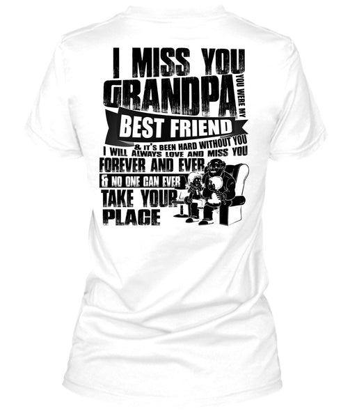 I Miss You Grandpa T Shirt, I Love Grandpa T Shirt