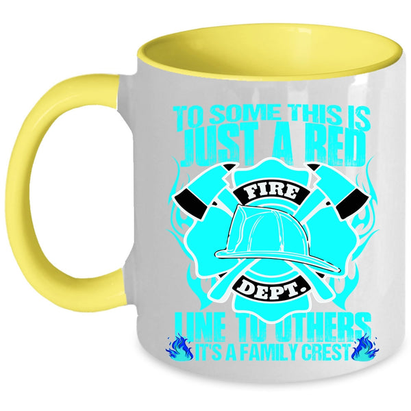 It's A Family Crest Coffee Mug, To Some This Is Just A Red Line To Others Accent Mug