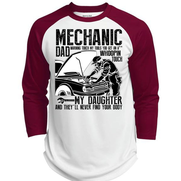 Mechanic Dad T Shirt, I Love Mechanic T Shirt, Awesome T-Shirts  (Polyester Game Baseball Jersey)
