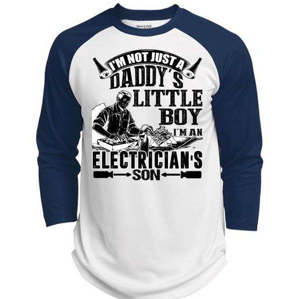 I'm An Electrician's Son T Shirt, I Love Electrician T Shirt, Awesome T-Shirts  (Polyester Game Baseball Jersey)