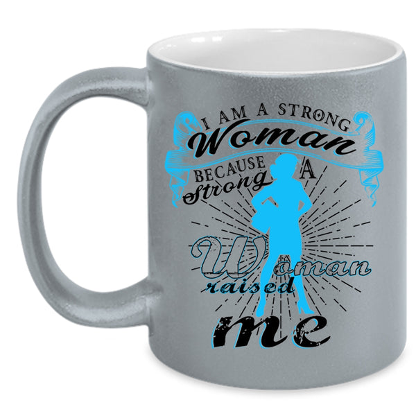 Cute Gift For Strong Woman Coffee Mug, I Am A Stong Woman Accent Mug