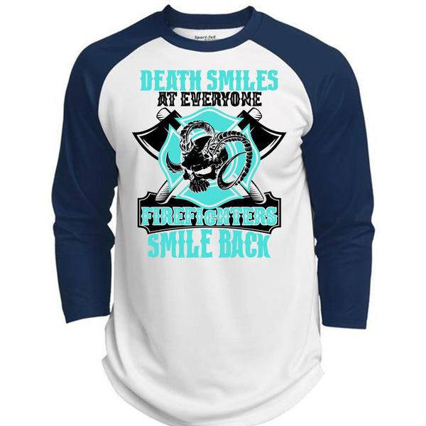 Firefighters Smile Back T Shirt, I Love Firefighter T Shirt, Awesome T-Shirts  (Polyester Game Baseball Jersey)