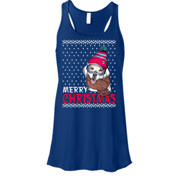 Dog Merry Christmas T Shirt, Coolest Dog Lover Tank Top