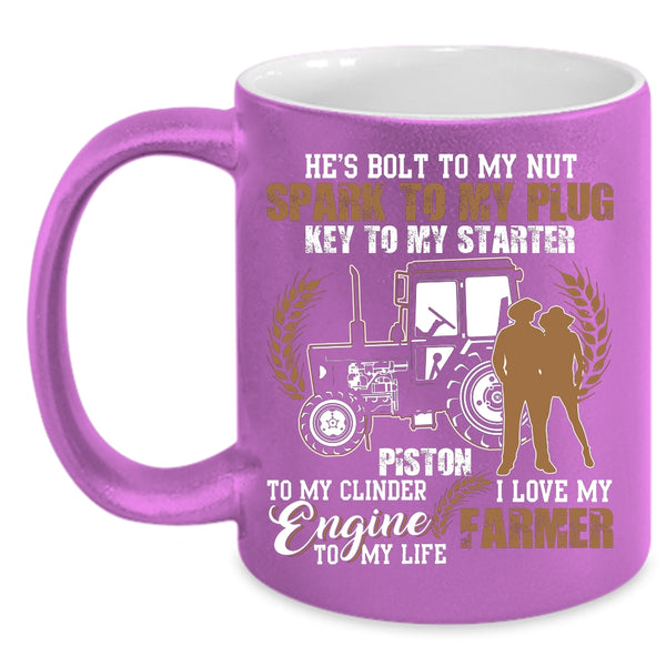 I Love My Farmer Coffee Mug, Cool Just Married Coffee Cup