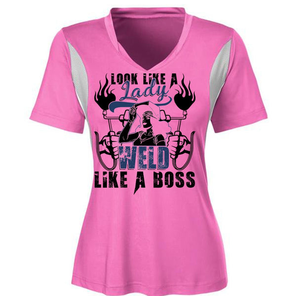 Look Like A Lady Weld Like A Boss T Shirt, I Love Welding T Shirt, Awesome T-Shirts