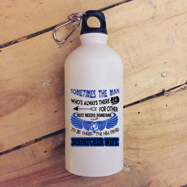 Proud Dispatcher Wife 20 oz Stainless Steel Bottle,Cute Gift For My Wife Outdoor Sports Water Bottle